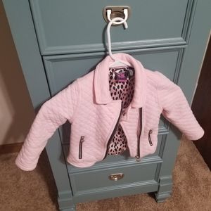Light pink toddler bomber jacket